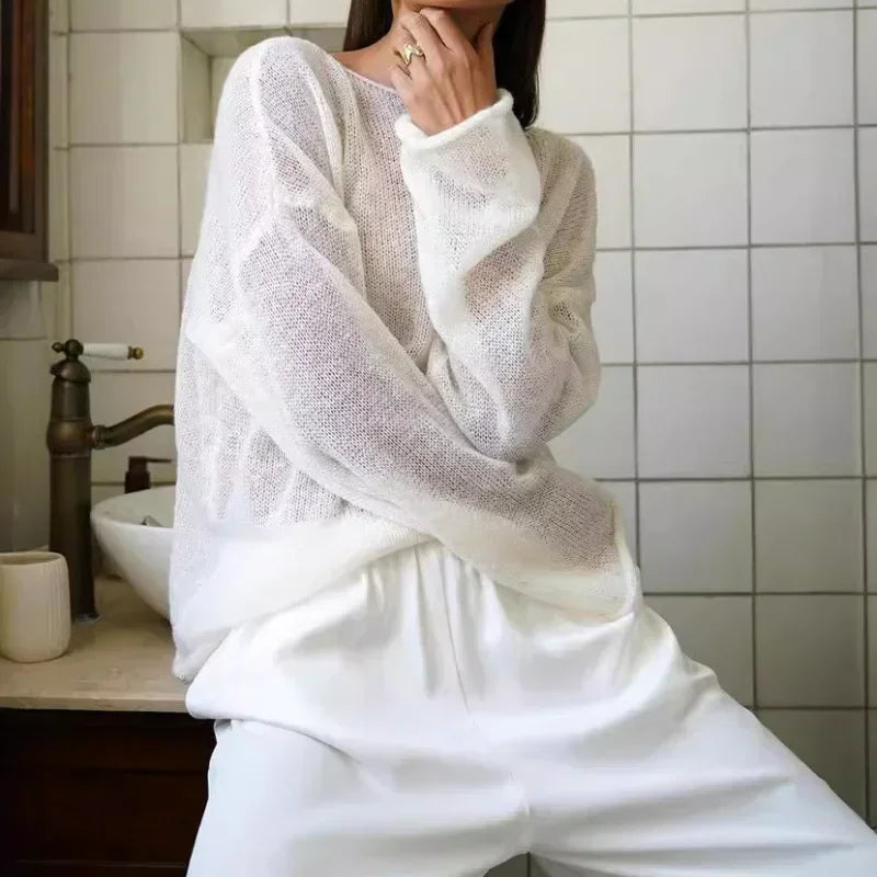 Suéter Oversized de Punto Fino