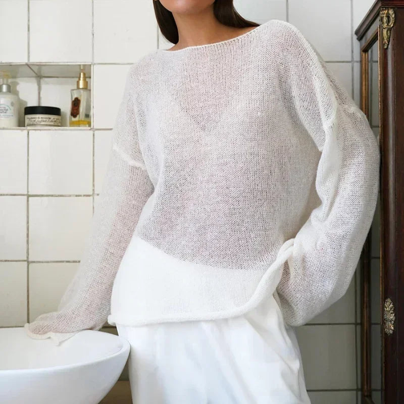 Suéter Oversized de Punto Fino